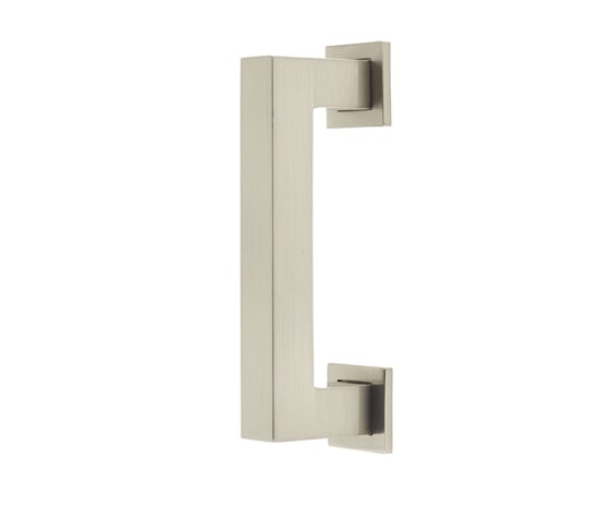 This is an image showing the Burlington - Trafalgar Cabinet Handle 96mm CTC - Satin Nickel available to order from Trade Door Handles in Kendal