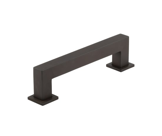 This is an image showing the Burlington - Trafalgar Cabinet Handle 128mm CTC - Dark Bronze available to order from Trade Door Handles in Kendal