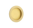 High quality image of Burlington - Circular Flush Pull Satin Brass Sku. BUR215SB