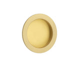 High quality image of Burlington - Circular Flush Pull Satin Brass Sku. BUR215SB