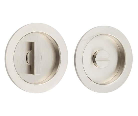 High quality image of Burlington - Circular Turn & Release Satin Nickel Sku. BUR216SN