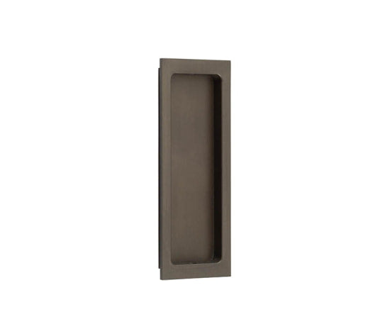 High quality image of Burlington - Rectangular Flush Pull Dark Bronze Sku. BUR225DB