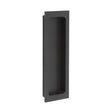 High quality image of Burlington - Rectangular Flush Pull Black Sku. BUR225MB