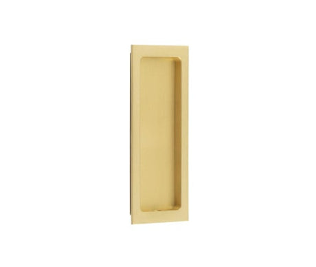 High quality image of Burlington - Rectangular Flush Pull Satin Brass Sku. BUR225SB