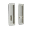 High quality image of Burlington - Rectangular Turn & Release Satin Nickel Sku. BUR226SN