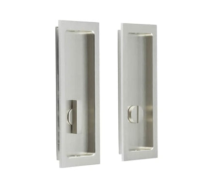 High quality image of Burlington - Rectangular Turn & Release Satin Nickel Sku. BUR226SN