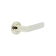 High quality image of Burlington - Kensington Door Handles Stepped Rose Polished Nickel Sku. BUR25KIT159