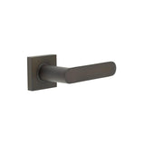 High quality image of Burlington - Kensington Door Handles Square Plain Rose Dark Bronze Sku. BUR25KIT84