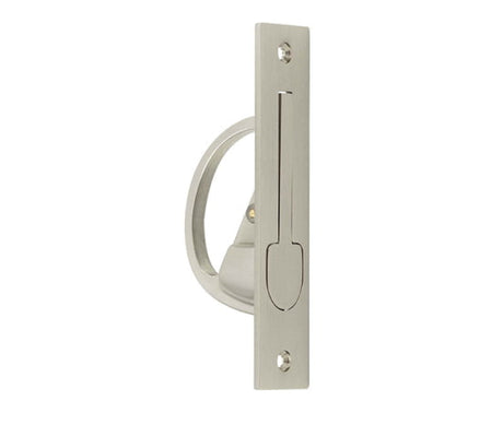 High quality image of Burlington - Sliding Door Edge Pull Satin Nickel Sku. BUR280SN
