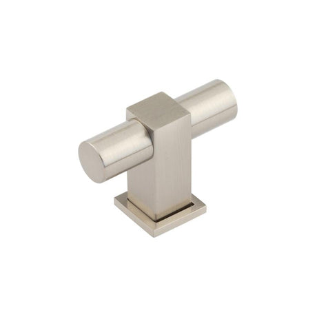 This is an image showing the Burlington - Westminster T Bar Cupboard Knob - Satin Nickel available to order from Trade Door Handles in Kendal