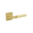 High quality image of Burlington - Westminster Door Handles Square Plain Satin Brass Sku. BUR30KIT240