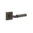 High quality image of Burlington - Westminster Door Handles Square Plain Dark Bronze Sku. BUR30KIT84
