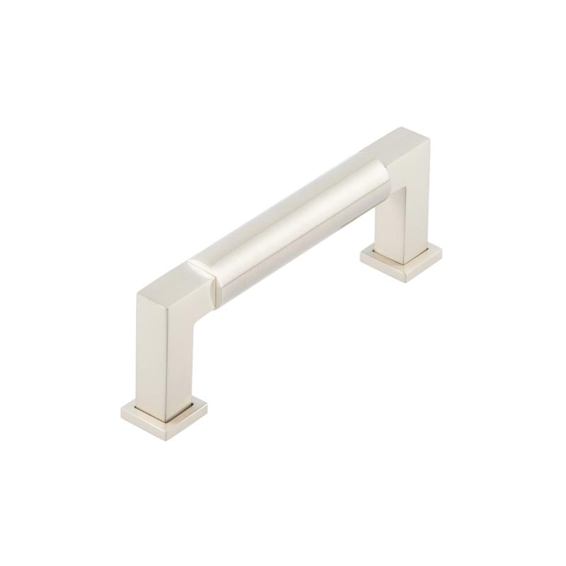 This is an image showing the Burlington - Westminster Cabinet Handle 96mm CTC - Satin Nickel available to order from Trade Door Handles in Kendal