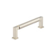 This is an image showing the Burlington - Westminster Cabinet Handle 128mm CTC - Satin Nickel available to order from Trade Door Handles in Kendal