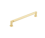 High quality image of Burlington - Westminster Round Cabinet Handles 224mm Satin Brass Sku. BUR312SB