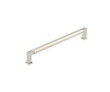 High quality image of Burlington - Westminster Round Cabinet Handles 224mm Satin Nickel Sku. BUR312SN