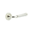 High quality image of Burlington - Highgate Door Handles Chamfered Rose Polished Nickel Sku. BUR35KIT158