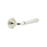 High quality image of Burlington - Highgate Door Handles Reeded Rose Polished Nickel Sku. BUR35KIT160