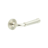 High quality image of Burlington - Highgate Door Handles Reeded Rose Satin Nickel Sku. BUR35KIT316