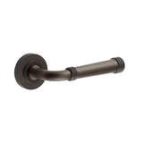 High quality image of Burlington - Highgate Door Handles Plain Rose Dark Bronze Sku. BUR35KIT79