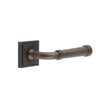 High quality image of Burlington - Highgate Door Handles Square Stepped Dark Bronze Sku. BUR35KIT85