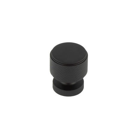 High quality image of Burlington - Piccadilly Knurled Cupboard Knobs Black Sku. BUR400MB