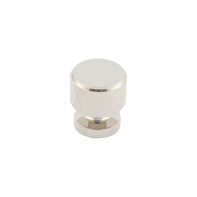 High quality image of Burlington - Piccadilly Knurled Cupboard Knobs Polished Nickel Sku. BUR400PN