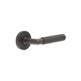 High quality image of Burlington - Piccadilly Door Handle on Plain Rose Dark Bronze Sku. BUR40KIT79