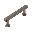 This is an image showing the Burlington - Piccadilly Cabinet Handle 96mm CTC - Antique Brass available to order from Trade Door Handles in Kendal