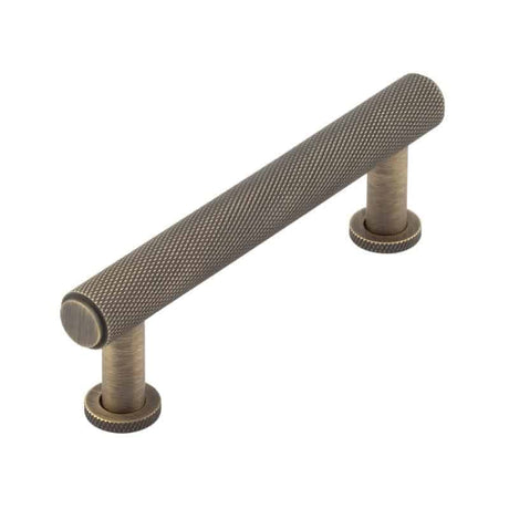 This is an image showing the Burlington - Piccadilly Cabinet Handle 96mm CTC - Antique Brass available to order from Trade Door Handles in Kendal