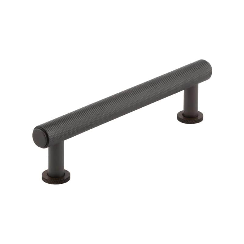 This is an image showing the Burlington - Piccadilly Cabinet Handle 128mm CTC - Dark Bronze available to order from Trade Door Handles in Kendal