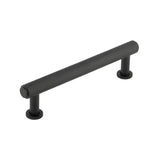 High quality image of Burlington - Piccadilly Knurled Cabinet Handles 128mm Black Sku. BUR411MB