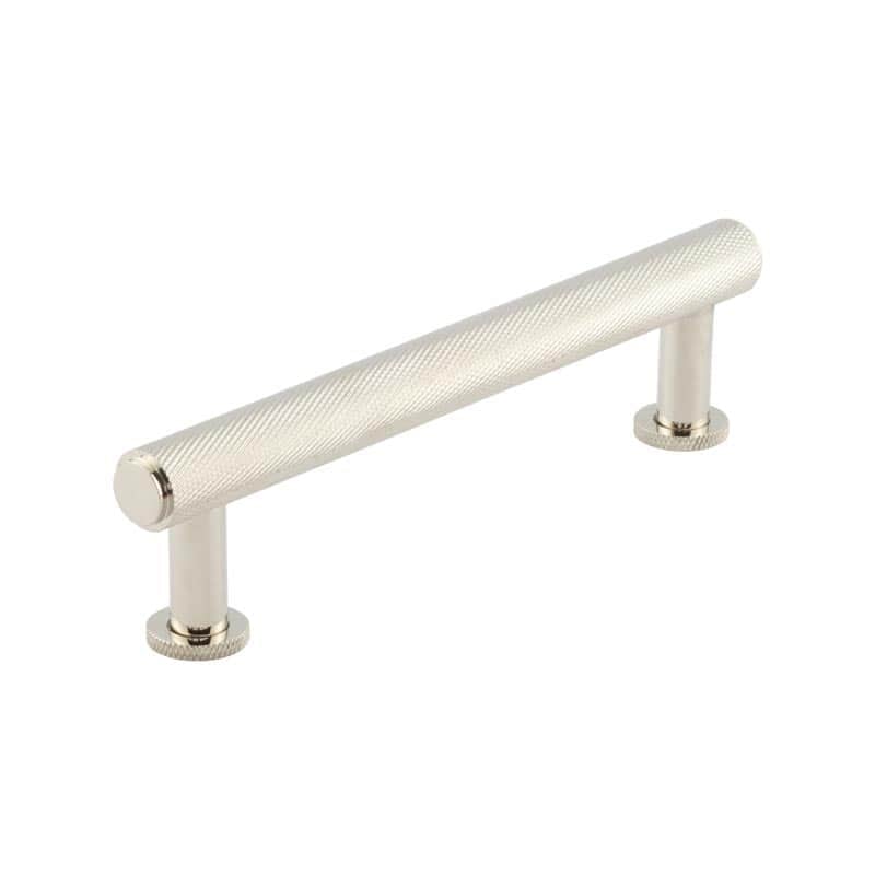 This is an image showing the Burlington - Piccadilly Cabinet Handle 128mm CTC - Polished Nickel available to order from Trade Door Handles in Kendal