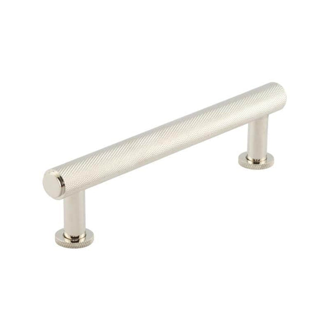 This is an image showing the Burlington - Piccadilly Cabinet Handle 128mm CTC - Polished Nickel available to order from Trade Door Handles in Kendal