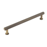 High quality image of Burlington - Piccadilly Knurled Cabinet Handles 224mm Antique Brass Sku. BUR412AB