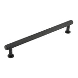 High quality image of Burlington - Piccadilly Knurled Cabinet Handles 224mm Black Sku. BUR412MB