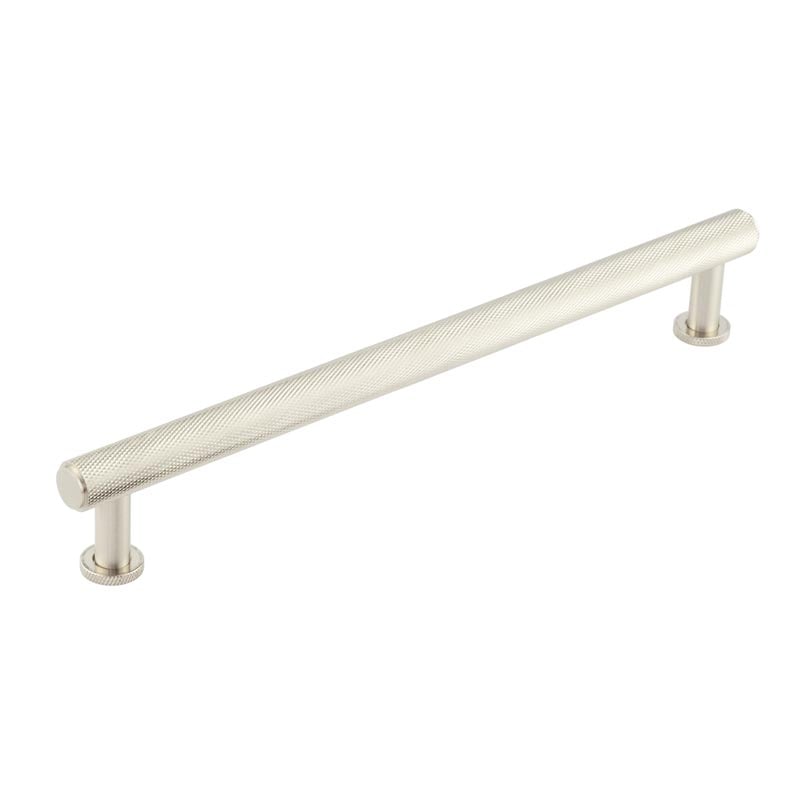 This is an image showing the Burlington - Piccadilly Cabinet Handle 224mm CTC - Satin Nickel available to order from Trade Door Handles in Kendal