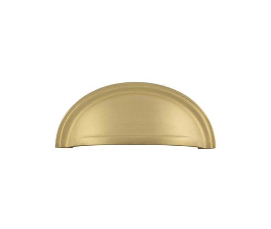 This is an image showing the Burlington - 95x40mm SB Drawer Pull available to order from Trade Door Handles in Kendal