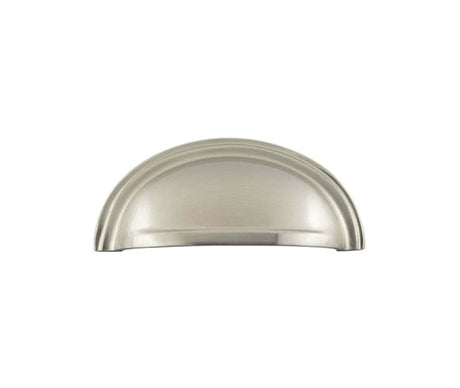 This is an image showing the Burlington - 95x40mm SN Drawer Pull available to order from Trade Door Handles in Kendal