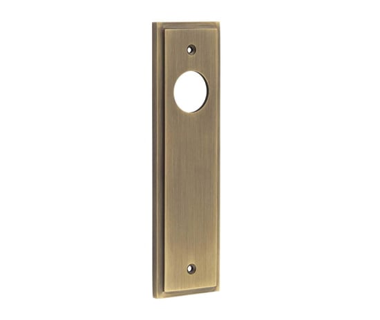 This is an image showing the Burlington - Latch Plate Choices available to order from Trade Door Handles in Kendal