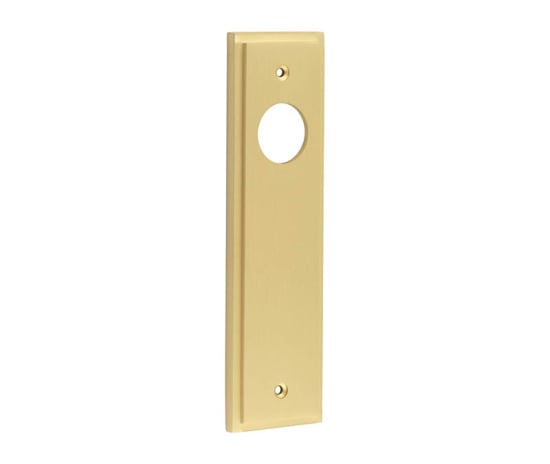 This is an image showing the Burlington - Latch Plate Choices available to order from Trade Door Handles in Kendal