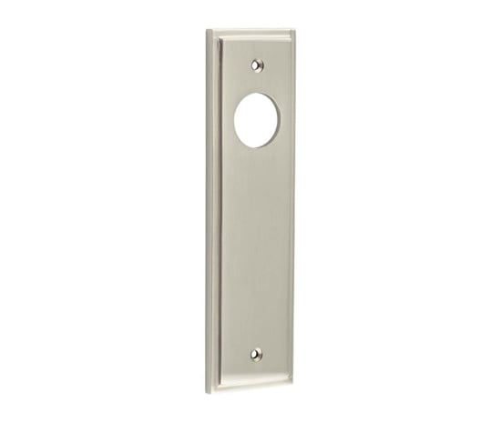 This is an image showing the Burlington - Latch Plate Choices available to order from Trade Door Handles in Kendal