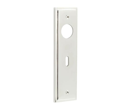 This is an image showing the Burlington - Standard Lock Plate Choices available to order from Trade Door Handles in Kendal