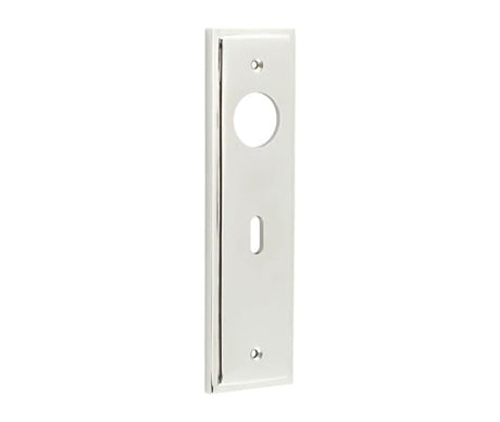 This is an image showing the Burlington - Standard Lock Plate Choices available to order from Trade Door Handles in Kendal