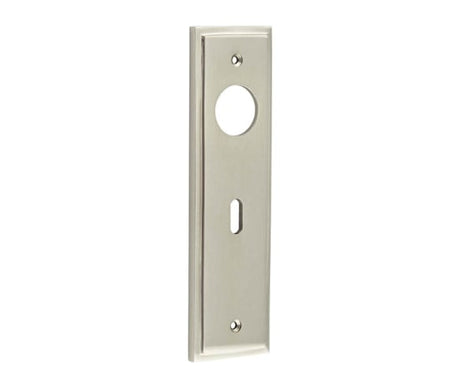 This is an image showing the Burlington - Standard Lock Plate Choices available to order from Trade Door Handles in Kendal