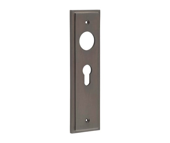 This is an image showing the Burlington - Euro Profile Lock Plate Choices available to order from Trade Door Handles in Kendal