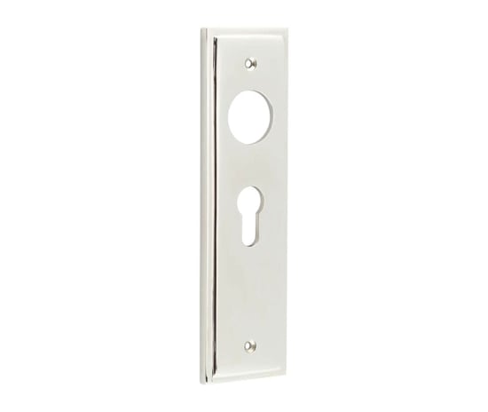 This is an image showing the Burlington - Euro Profile Lock Plate Choices available to order from Trade Door Handles in Kendal