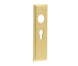 This is an image showing the Burlington - Euro Profile Lock Plate Choices available to order from Trade Door Handles in Kendal