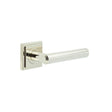 High quality image of Burlington - Richmond Door Handles Square Stepped Polished Nickel Sku. BUR45KIT163