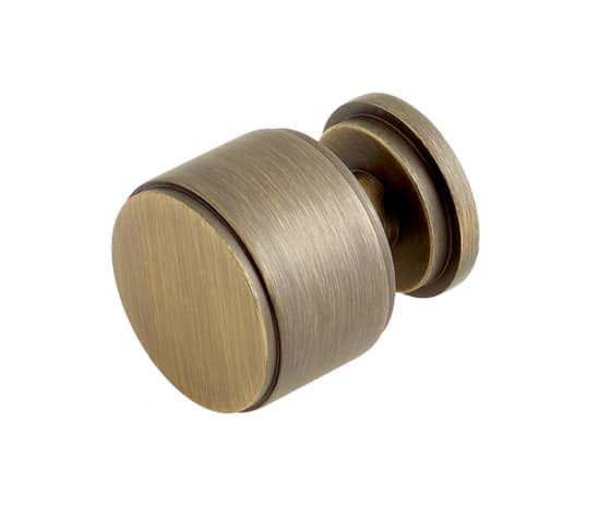 This is an image showing the Burlington - Belgrave Cupboard knob - Antique Brass available to order from Trade Door Handles in Kendal